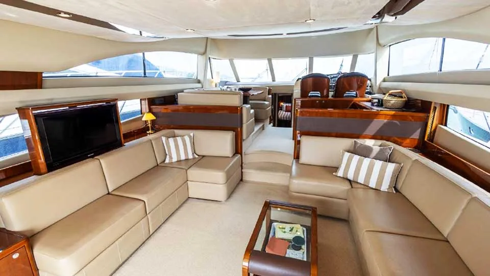 Princess 58 flybridge interior